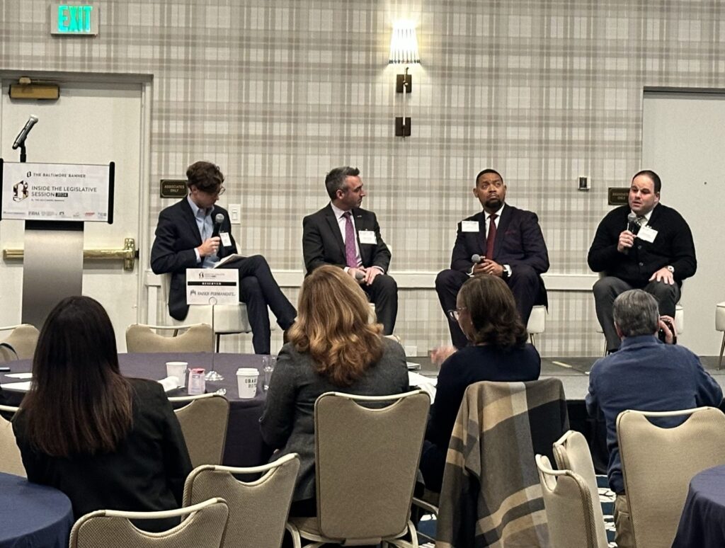 Jonathon Rondeau (far right) Speaks at Baltimore Banner Event Discussing Affordable Housing